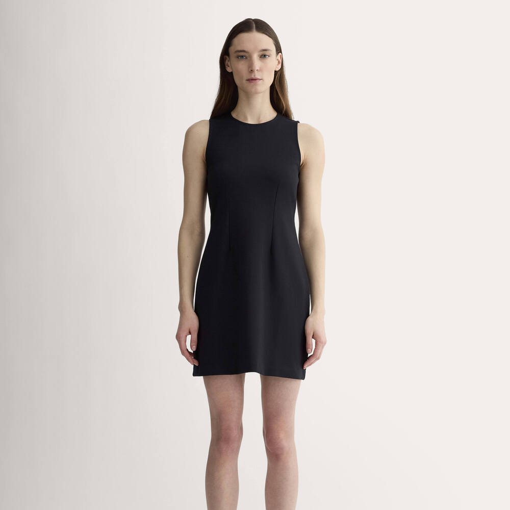 Everlane Women's Dream '90s Shift Dress in Black, Size Extra Large
